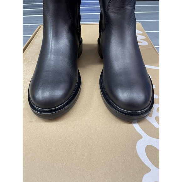Madewell Tall Drumgold Riding Boots Womens‎ Size 6 Black Vachetta Leather NWB - Picture 5 of 11